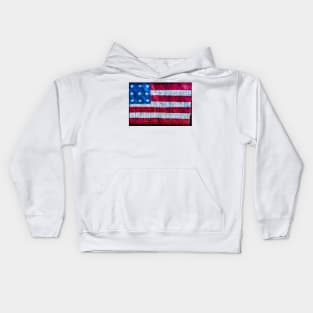 Rustic American Flag Kids Hoodie